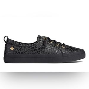 Sperry Sneaker Black Cheetah Print